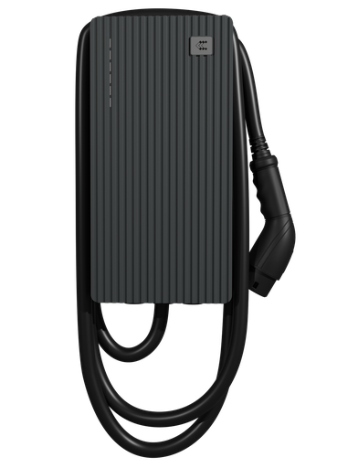 Зарядна станція Teltonika Energy TeltoCharge 7 кВт із кабелем Тип-2 (7,4 кВт, 1 фаза), Slate grey